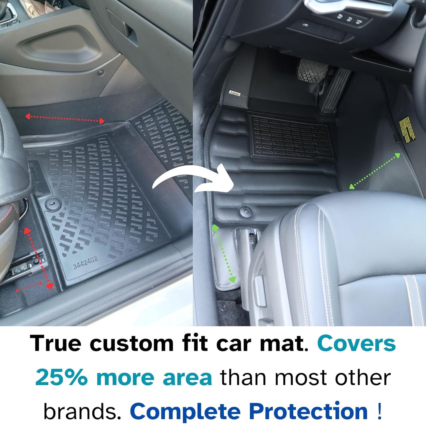 Mat Up! For Toyota RAV4 (Hybrid) 2019-2025 Covers Row 1 & 2